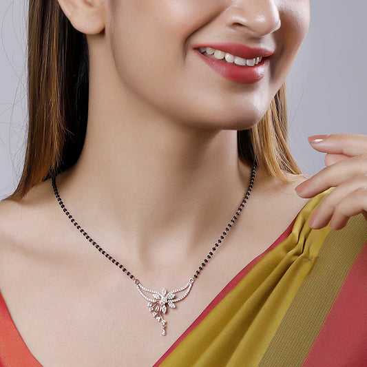 Rose Gold Floral Love Bond Mangalsutra