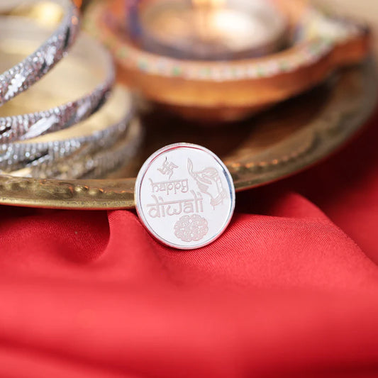 999 Silver Coin - Happy Diwali (5g)