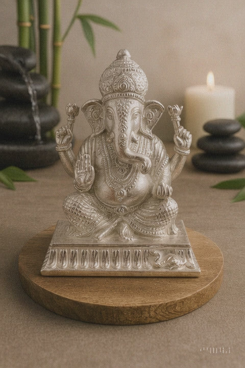 Heavy Silver Ganpati – A masterpiece of tradition & spirituality